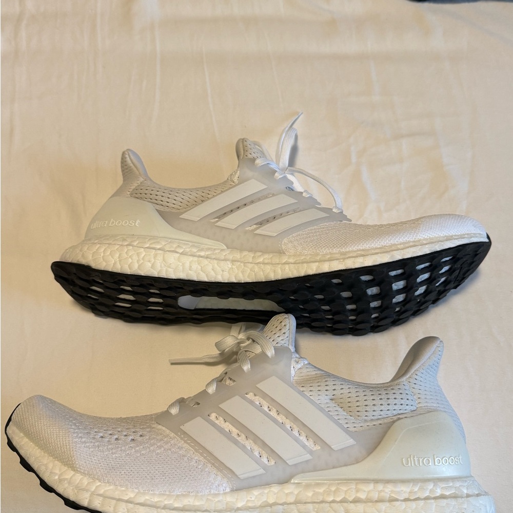 Adidas Ultra Boost White and Black Running Shoes